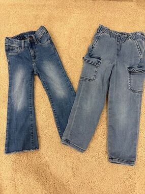 GAP Kids Two-Pair Denim Set in Light and Medium Blue